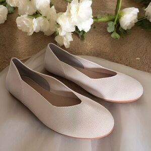 Bacia Women Flat Shoes Nude Size 7.5